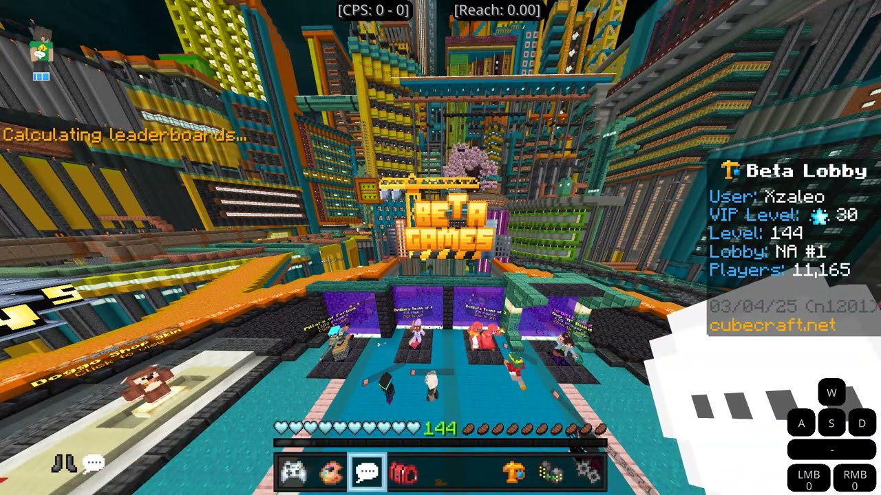 All Cubecraft Beta Games Leaderboards as of 4/3/25