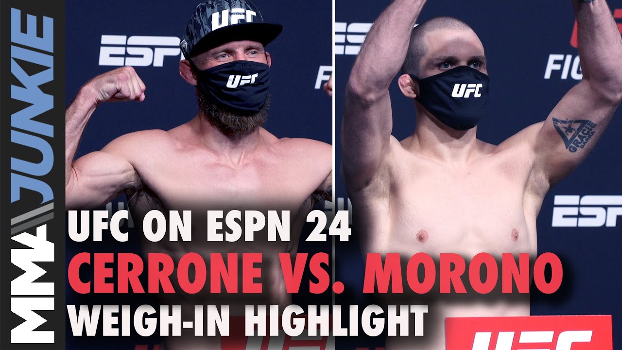 Donald Cerrone vs. Alex Morono weigh-in highlight | UFC on ESPN 24