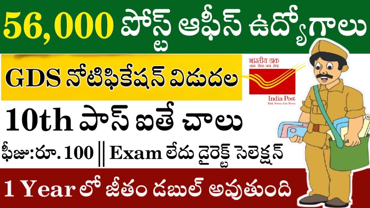 Post Office Recruitment for 56000 Vacancy || Post GDS Notification 2026 || Post Office Vacancy 2026