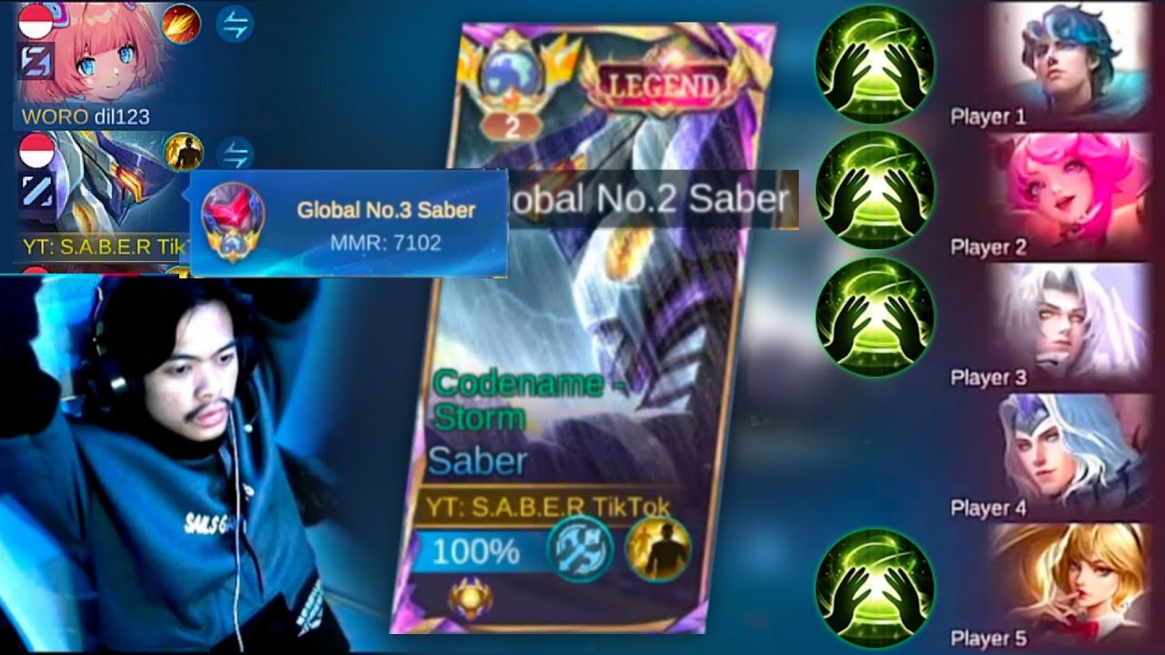 KETIKA TOP GLOBAL SABER😱 DIHADAPKAN LANGSUNG 4 PURIFY, MUSUHNYA TERLALU NEKAT❗MOBILE LEGENDS