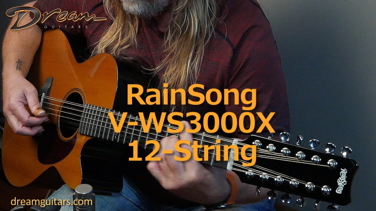 Brand New Rainsong V-WS3000X 12-String, Carbon Fiber/Hybrid Spruce & Carbon Fiber