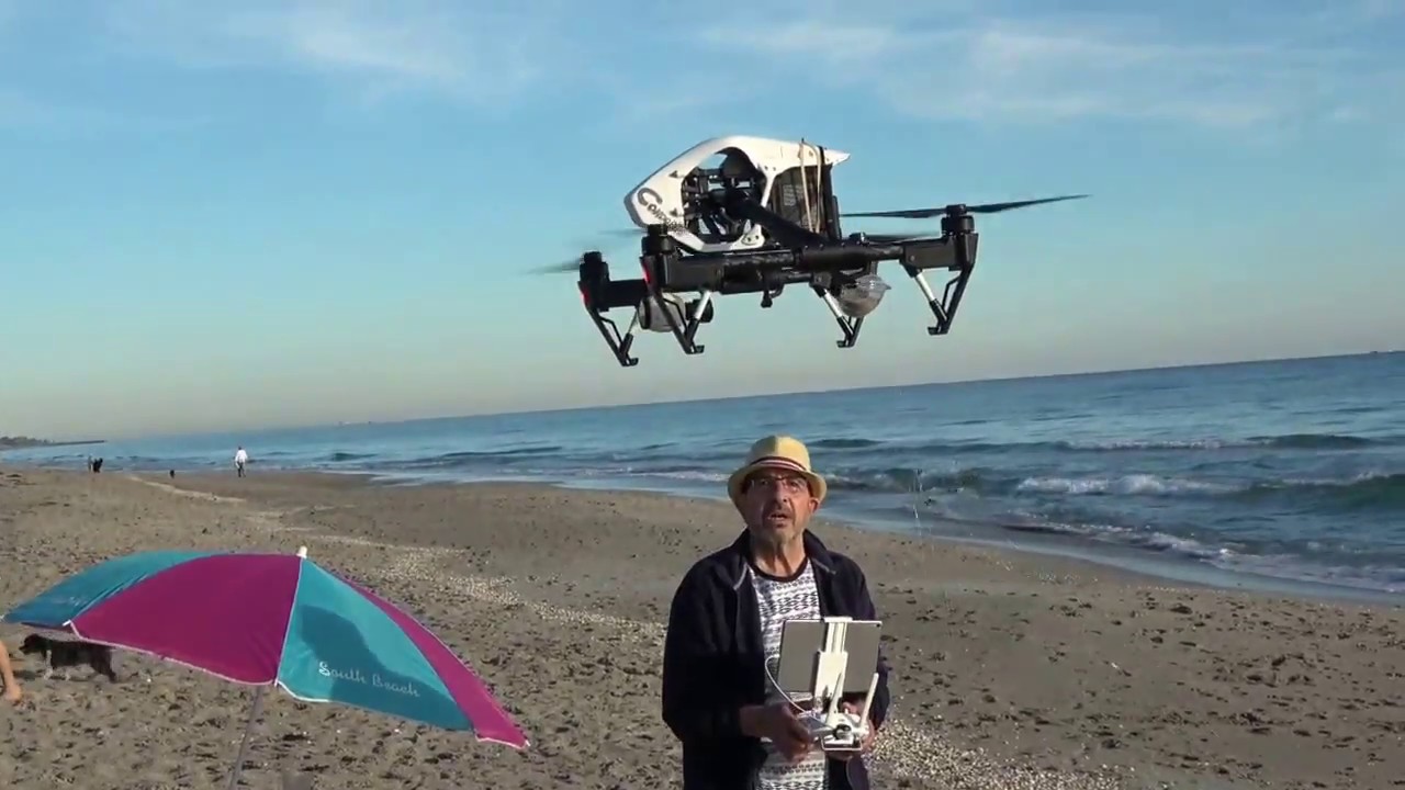 DJI INSPIRE 1 FISHING AT THE SHORE