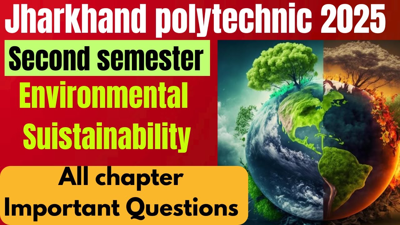 Jut Diploma 2nd semester Environmental sustainability important questions For 2025
