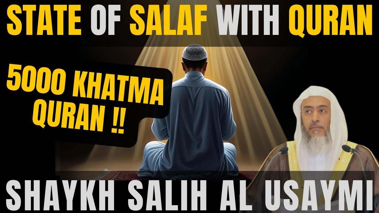 The TEARS of Sh.USAYMI for the SALAF! | Shaykh Saalih al-Usaymi