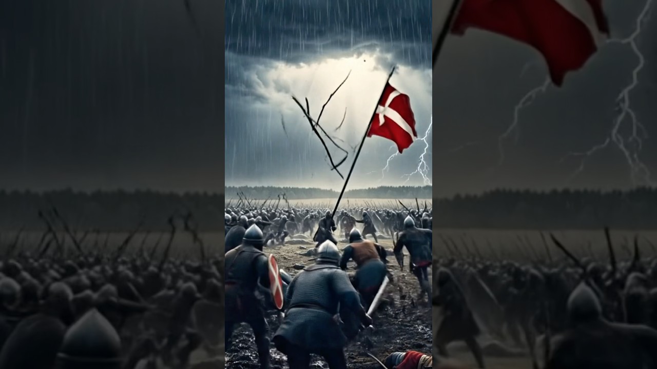 Dannebrog: The Flag That Fell from the Sky 🇩🇰&rdquo;#Denmark #History #Dannebrog #FlagStory #AIFacts