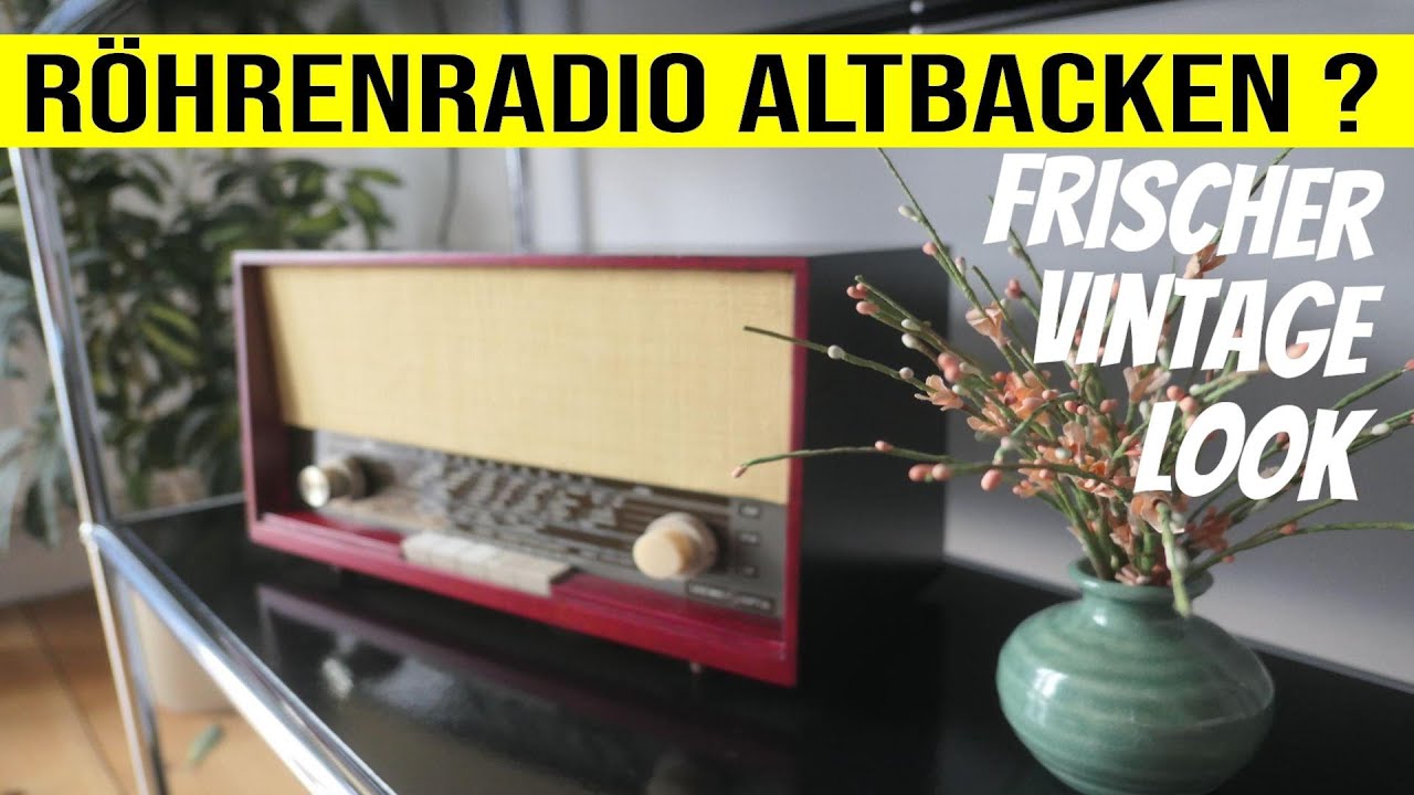 Röhrenradio restaurieren // Vintage Wohnzimmer Deko
