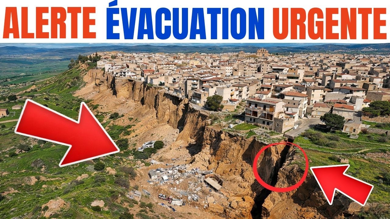 Un glissement de terrain massif en Sicile force l'évacuation de 500 personnes