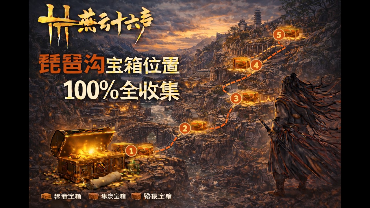 燕云十六声｜琵琶沟｜宝箱位置｜100%全收集