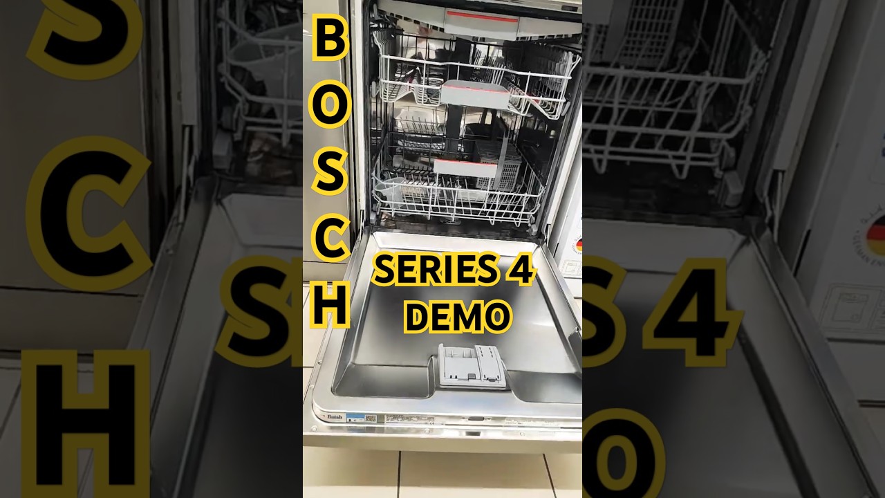 BOSCH DISH WASHER BASIC DEMONSTRATION SMS4HMI65M || 