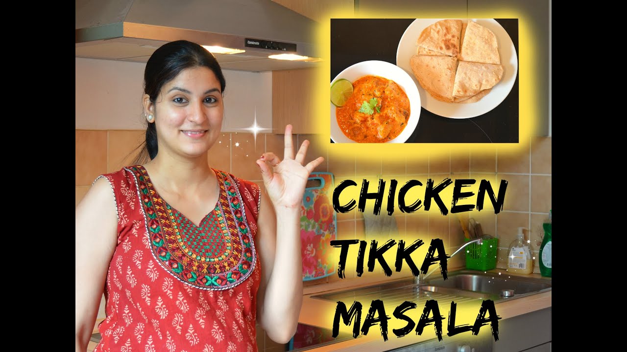 CHICKEN TIKKA MASALA - gegrillt Hähnchenwürfel in einer köstlichen Sauce - indisch Kochen - einfach