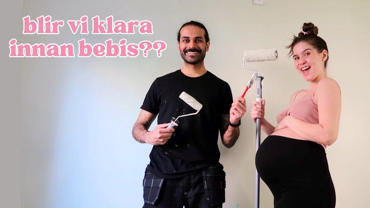 GRAVID VECKA 38 - målar om barnrummet & planerar förlossning