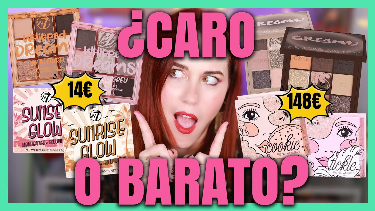 💎 ALTA GAMA vs LOW COST: ¿MERECE LA PENA? 🤔 W7 vs HUDA BEAUTY y BENEFIT 💄