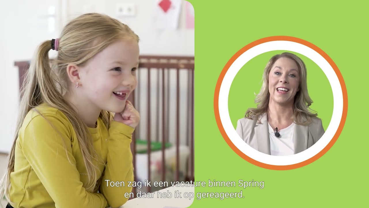BBL opleiding 'Pedagogisch Professional' bij Spring Kinderopvang 🎓️