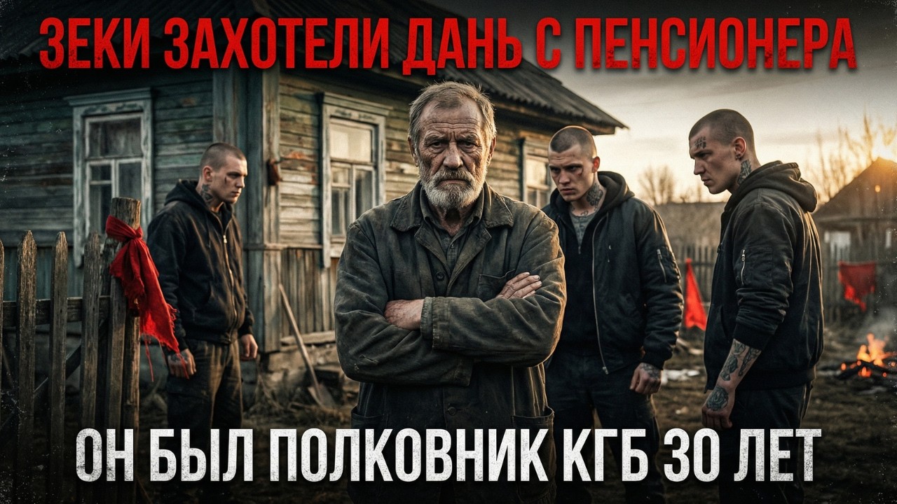 ЗЕКИ захотели ДАНЬ с пенсионера 62 ЛЕТ, не зная — он ПОЛКОВНИК КГБ 30 ЛЕТ  (это была ошибка)
