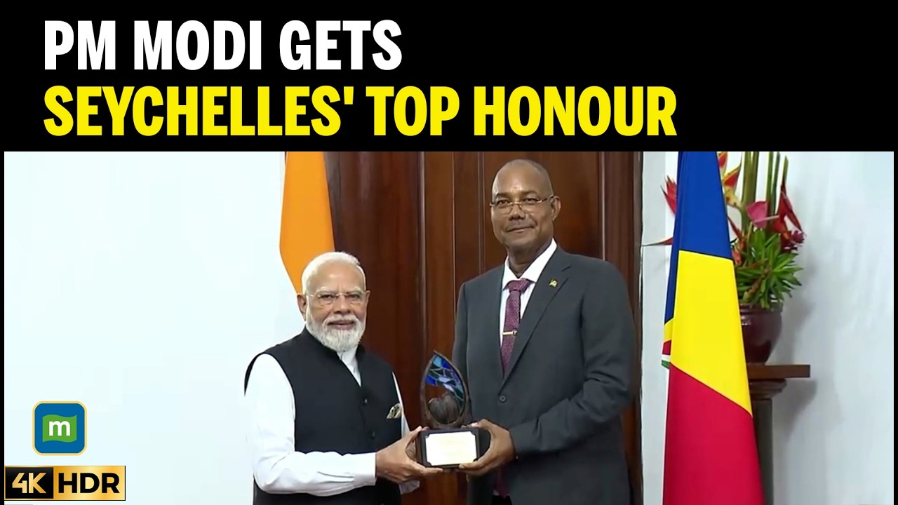 PM Modi Receives 'Guardian of the Blue Horizon' in Seychelles