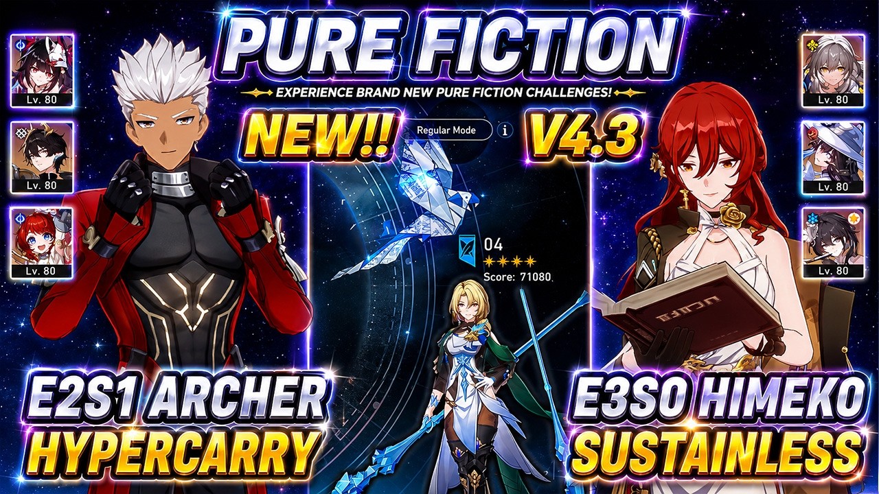 NEW! Pure Fiction 4 | E2S1 Archer & E3S0 Himeko | HSR 4.3