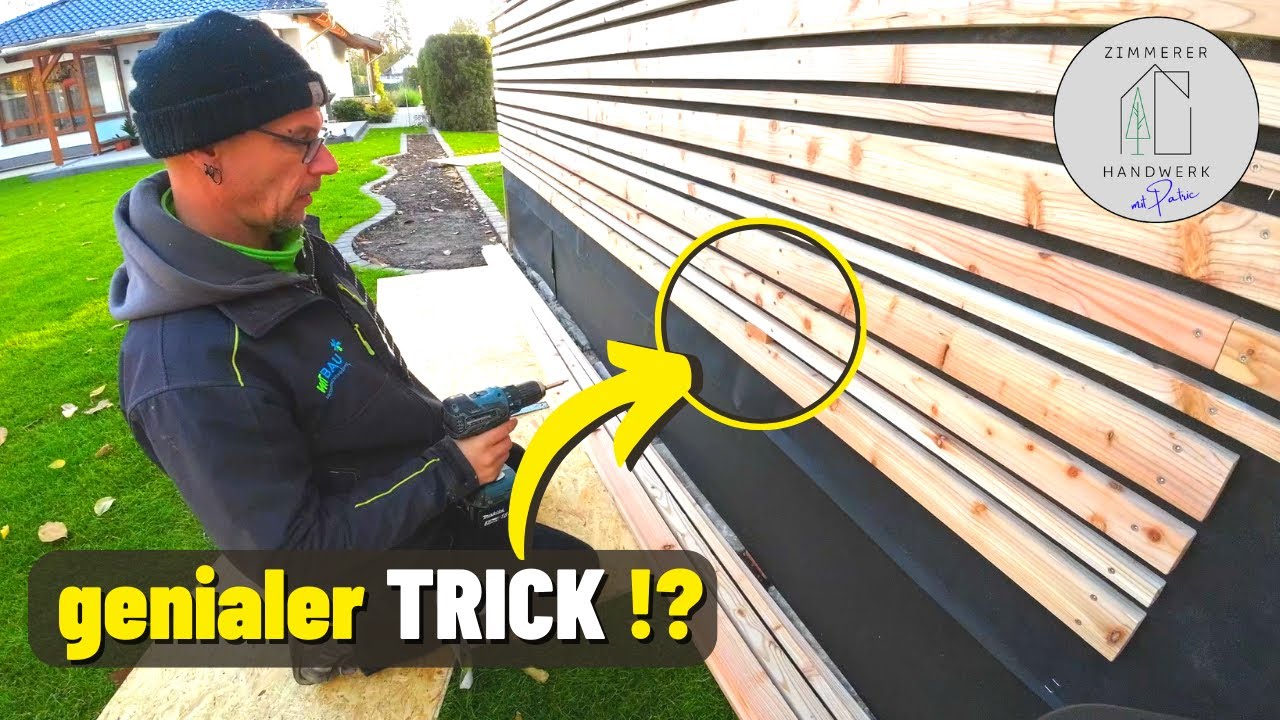 So baust DU [EINFACH] einen Sichtschutz aus Holz