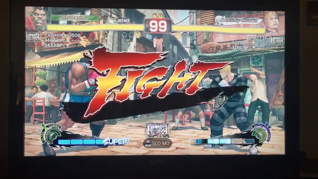 Ultra street fighter endless battle Balrog (PaPiroma0606) vs Cody (asha2136)