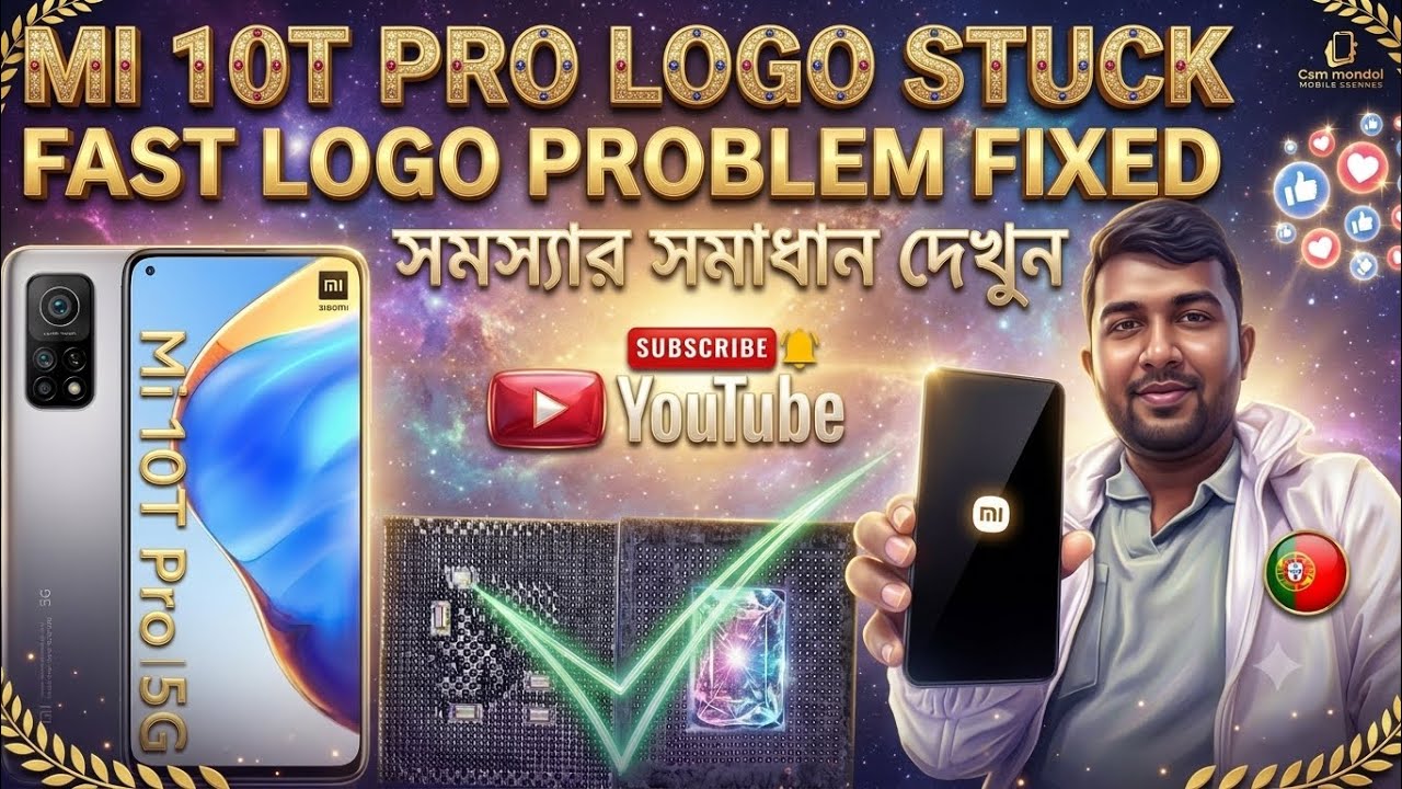 MI 10T PRO FAST LOGO STUCK PROBLEM সমস্যার সমাধান দেখুন 😍 #gsmmondol  #youtubevideo #mi10tpro