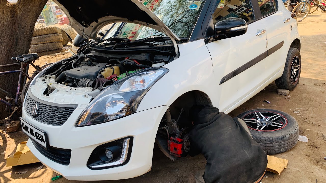 My Swift With New Suspension Installed | Modified Maruti Swift | Suspension Change Full Video