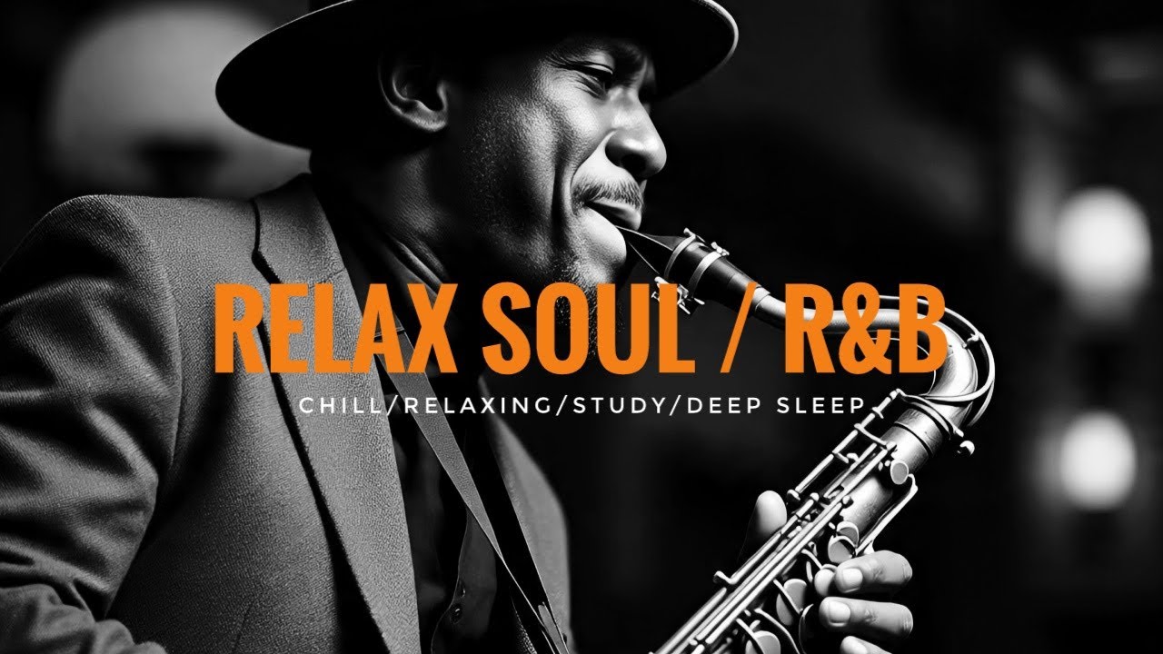 Calm Soul R&B Instrumental with Saxophone 🌙 Relaxing Late Night Music for Stress Relief