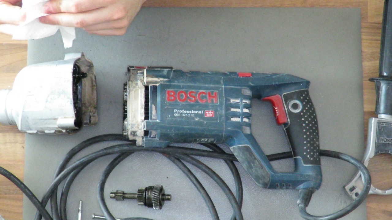 Bosch GSB 162-2 RE - Reparatur (Rotor + Vorgelege)