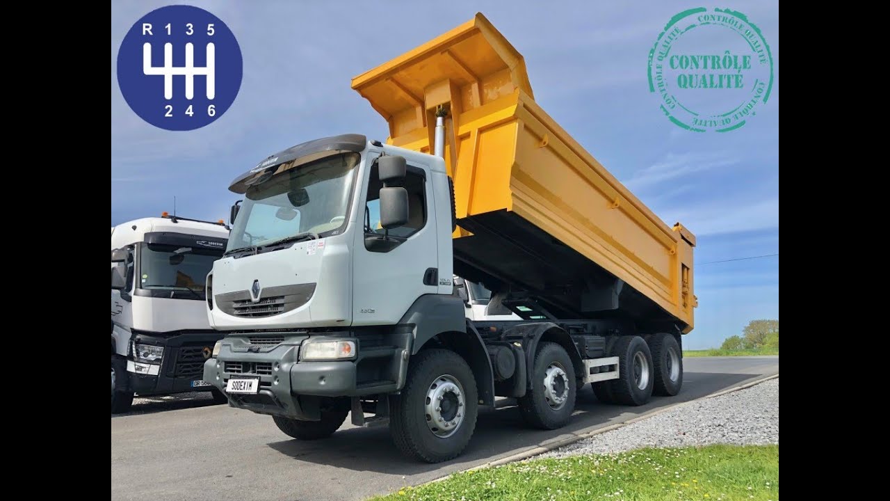 SODEXIM : Camion 8x4 benne Renault kerax Dxi - 25m3