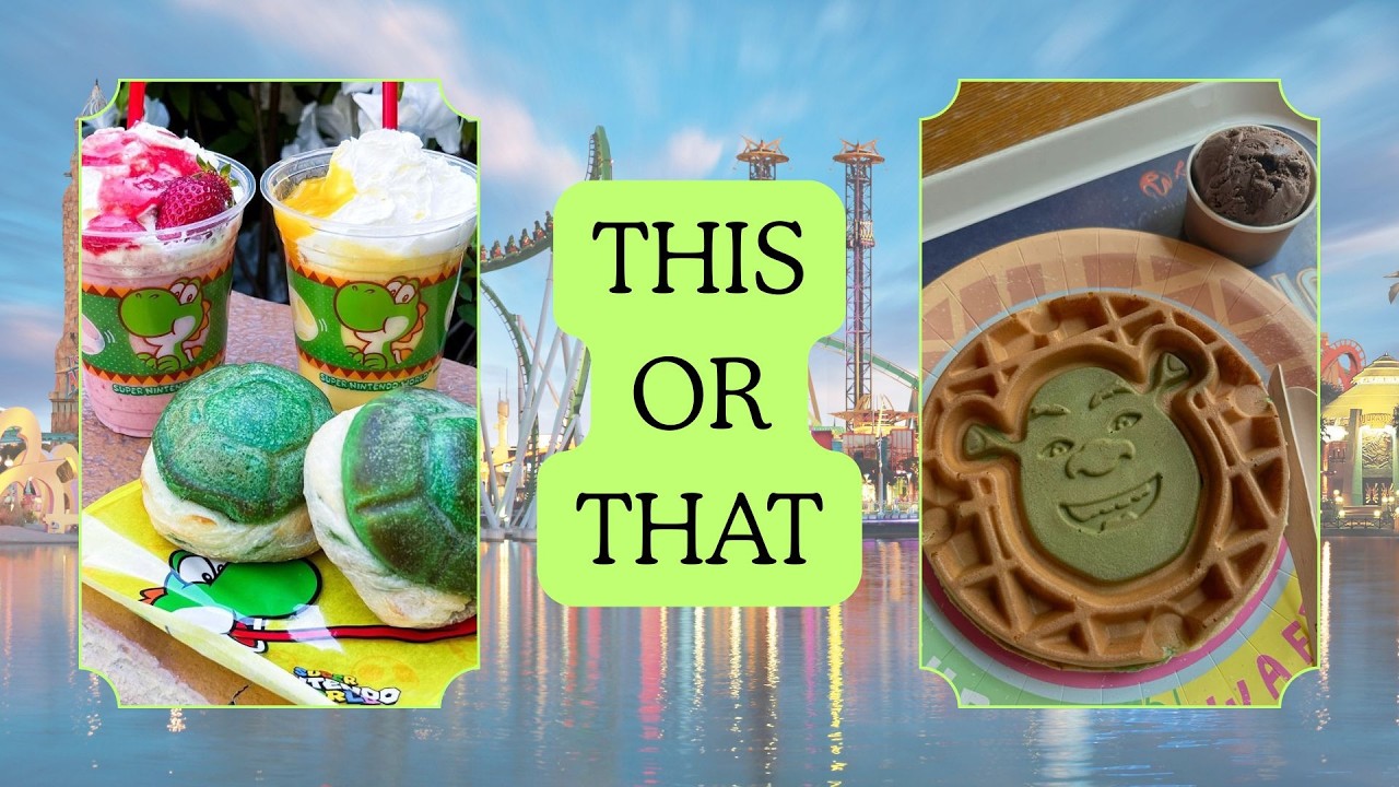 THIS OR THAT UNIVERSAL STUDIOS FOOD