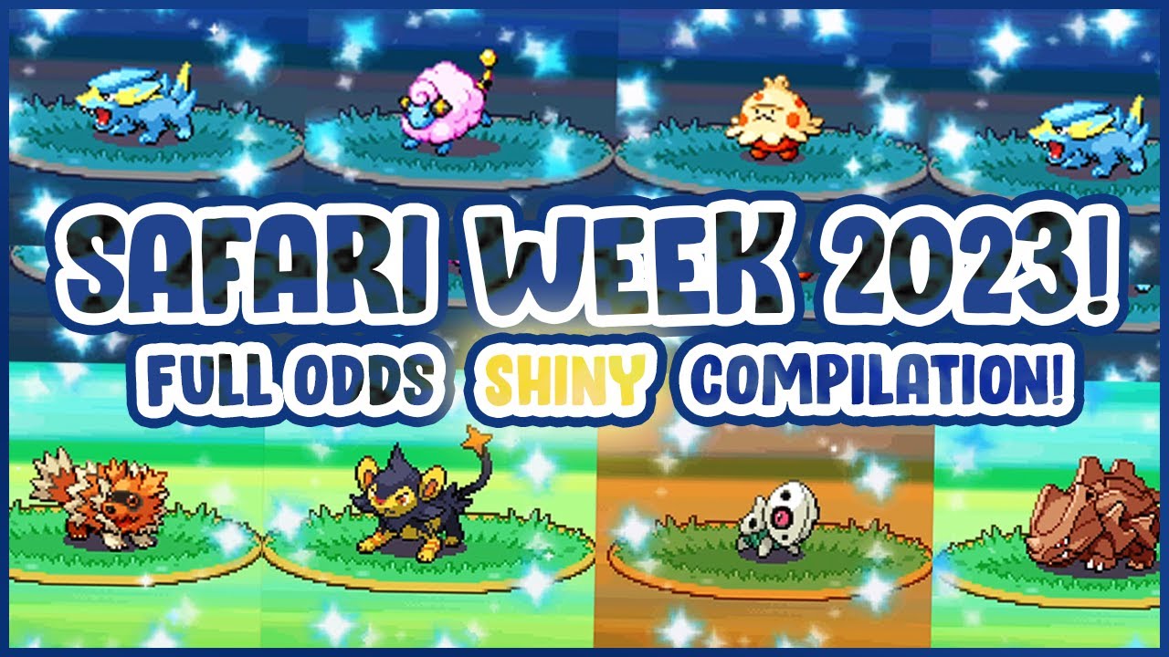 9 LIVE Shiny Pokémon in The Safari Zone of Heartgold & Soulsilver! [Safari Week 2023 Compilation]