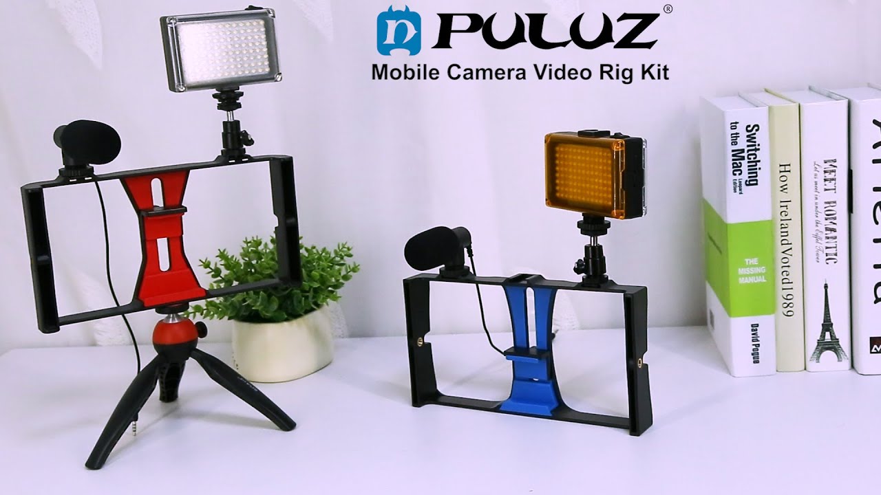 PULUZ 3 in 1 Live Video Live LED Selfie Light Smartphone Video Rig Kit