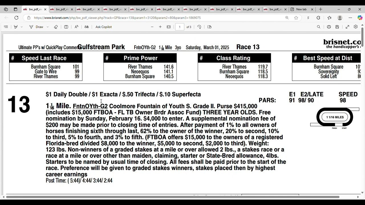 2025 Fountain of Youth Stakes Analysis and Picks | Kentucky Derby Prep