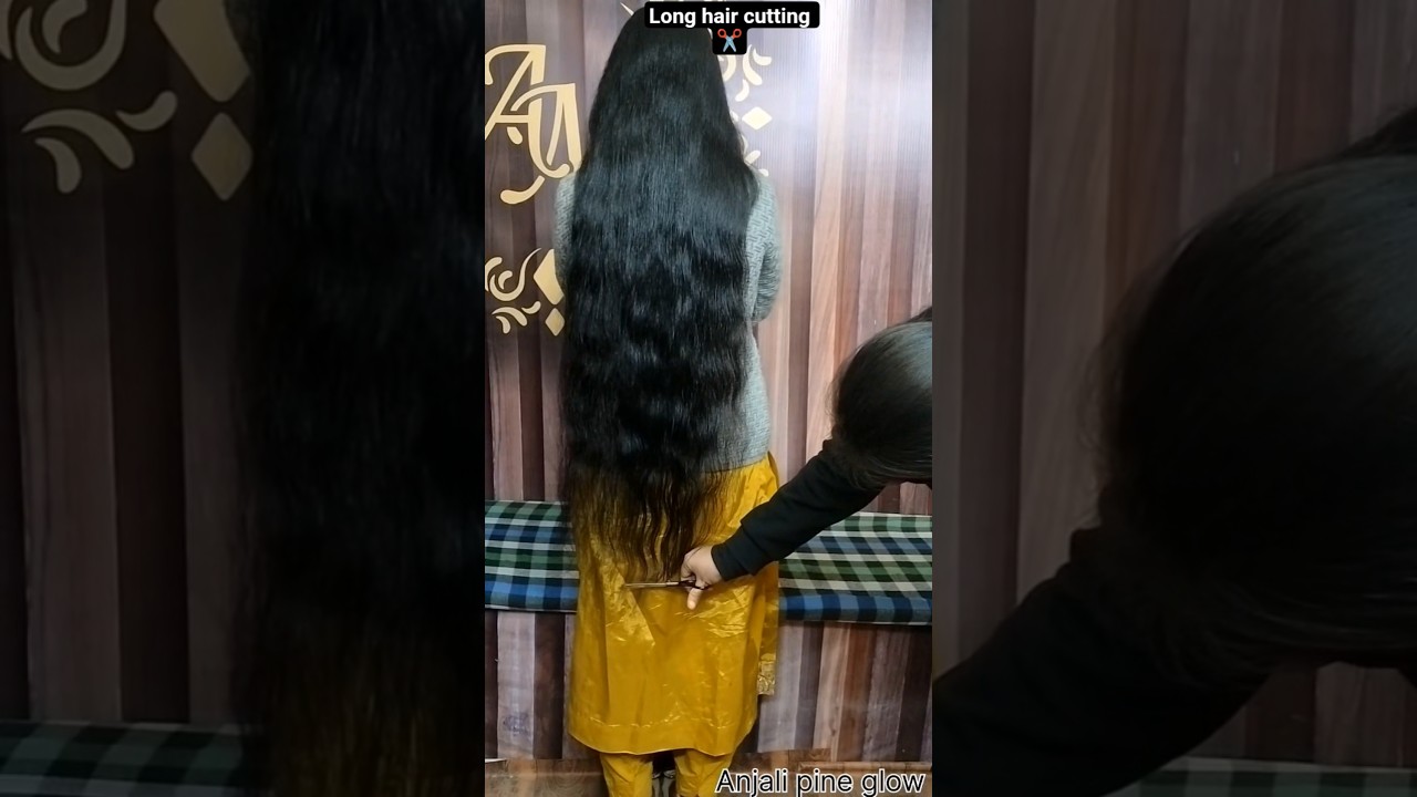 long hair cutting ✂️❤️ 