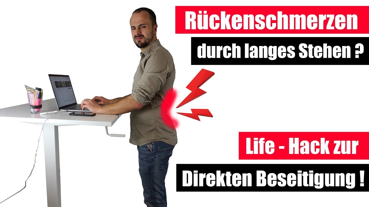 Nie mehr Rückenschmerzen durch langes Stehen