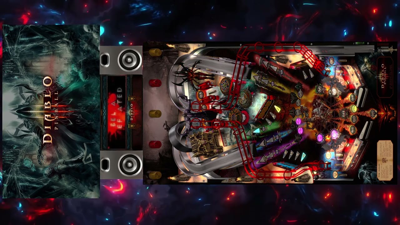 Diablo Pinball v4.0.3 16:9 Backglass with Full DMD