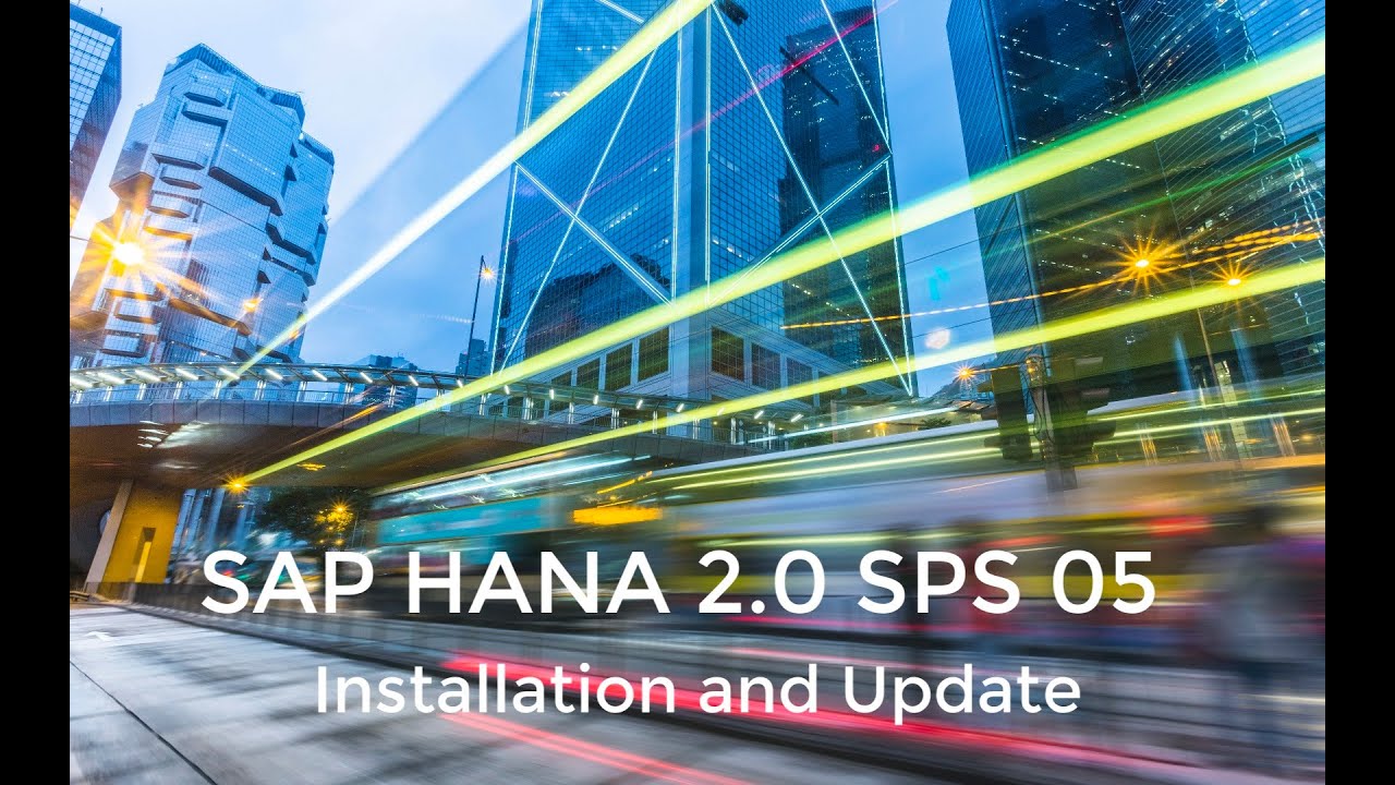 SAP HANA 2.0 SPS 05 - Installation