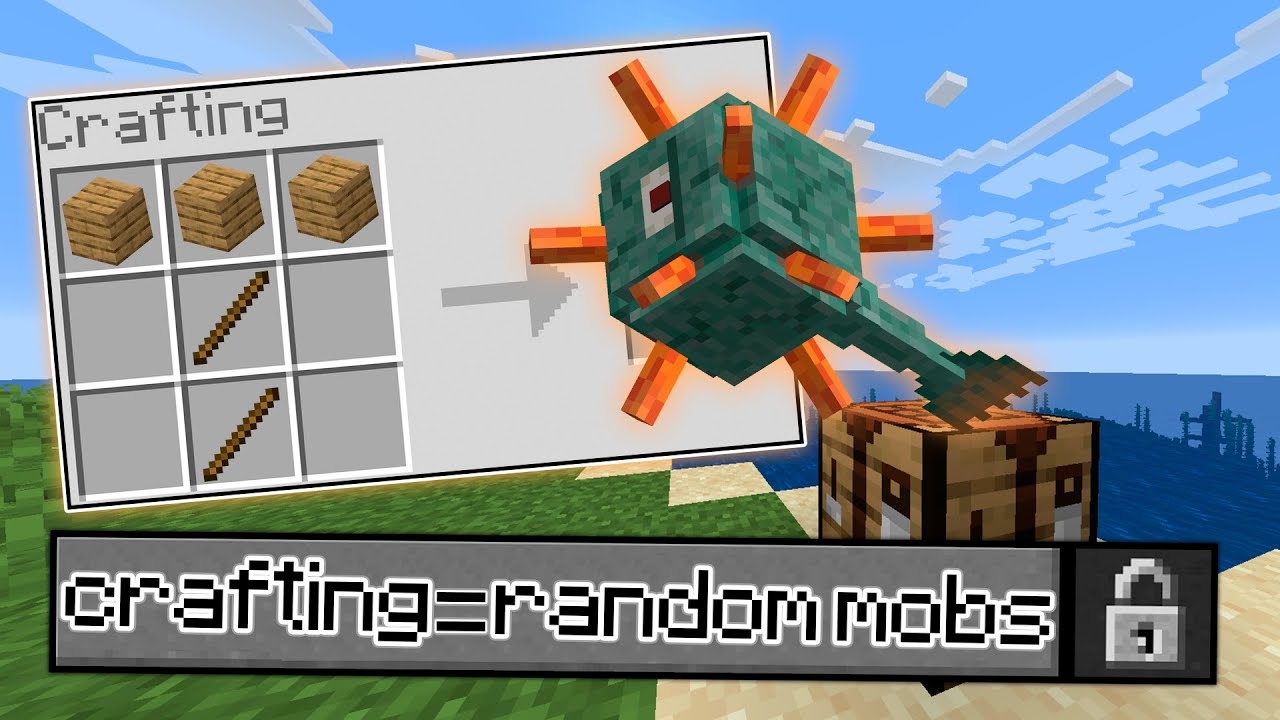 ME PASO MINECRAFT PERO CADA CRAFTEO ES UN MOB RANDOM