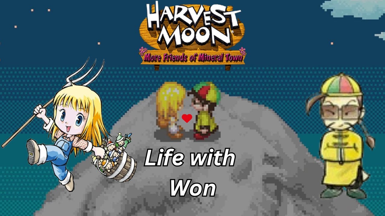 Harvest Moon: More Friends of Mineral Town - Won (Events, Dialogue, Marriage)