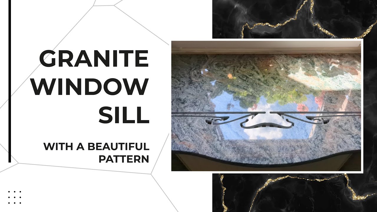 Granite window sill. How it`s made