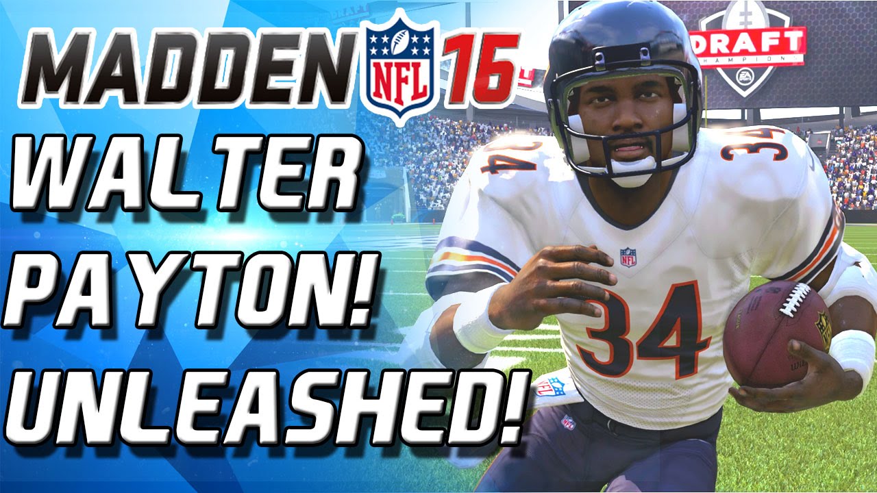 WALTER PAYTON UNLEASHED! SHATTERS THE DEFENSE! - Madden 16 Draft Champions