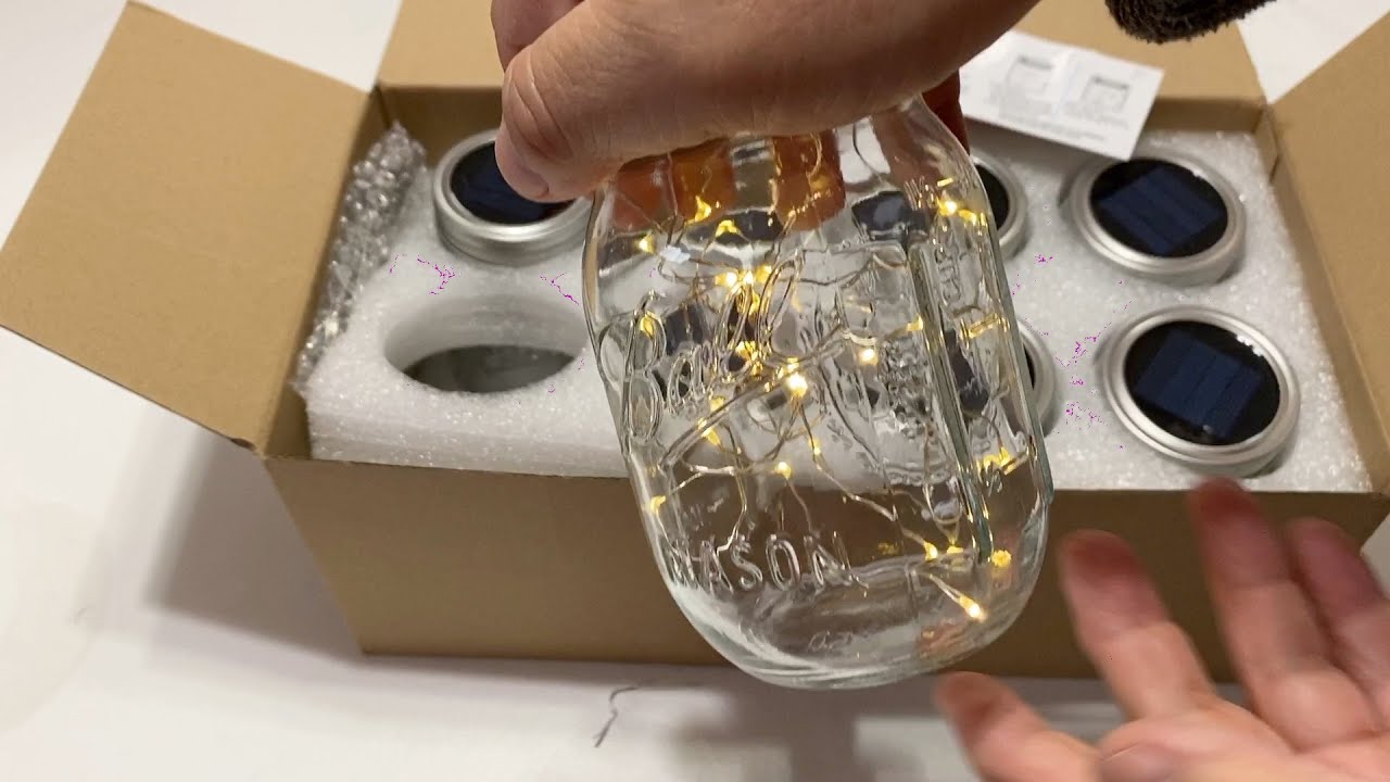 Mason Jar Solar Fairy Lights