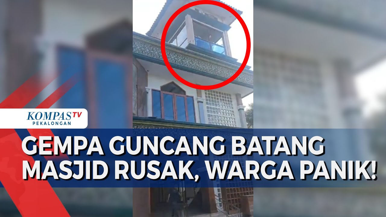 Gempa Guncang Batang, Masjid Agung Rusak!