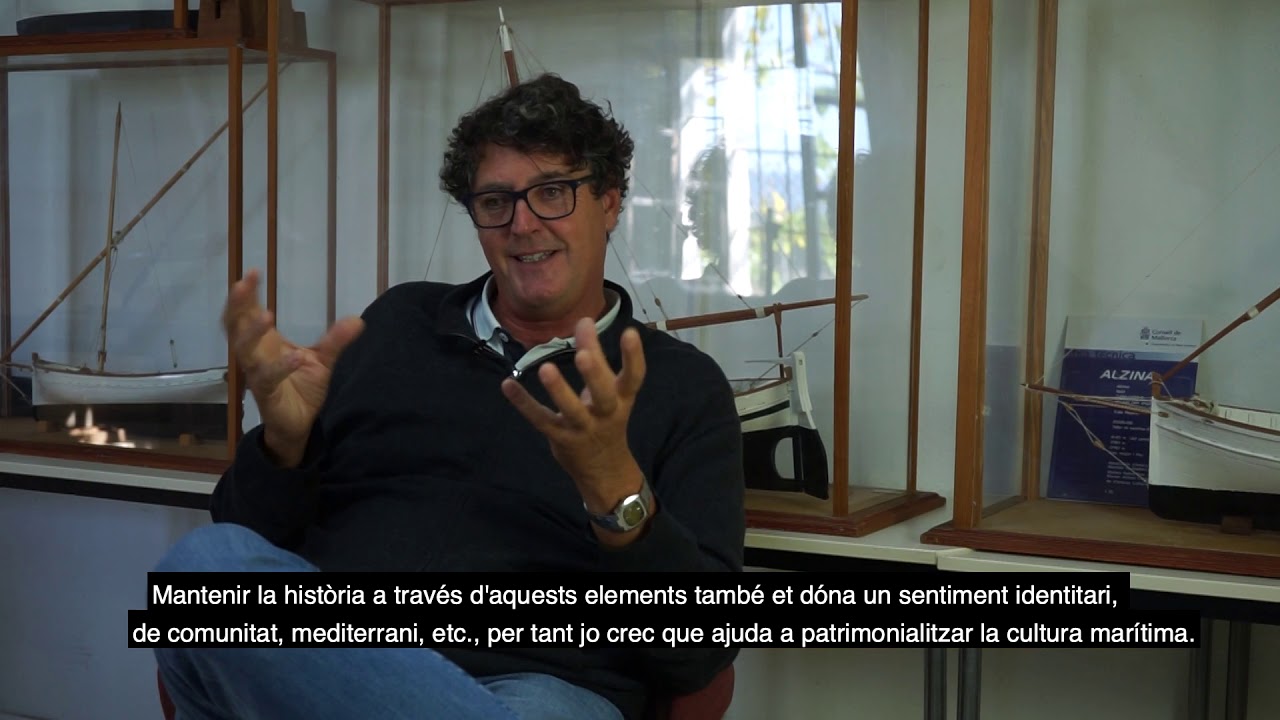 La vela llatina per a Bernat Oliver, tècnic en patrimoni marítim del Consell de Mallorca