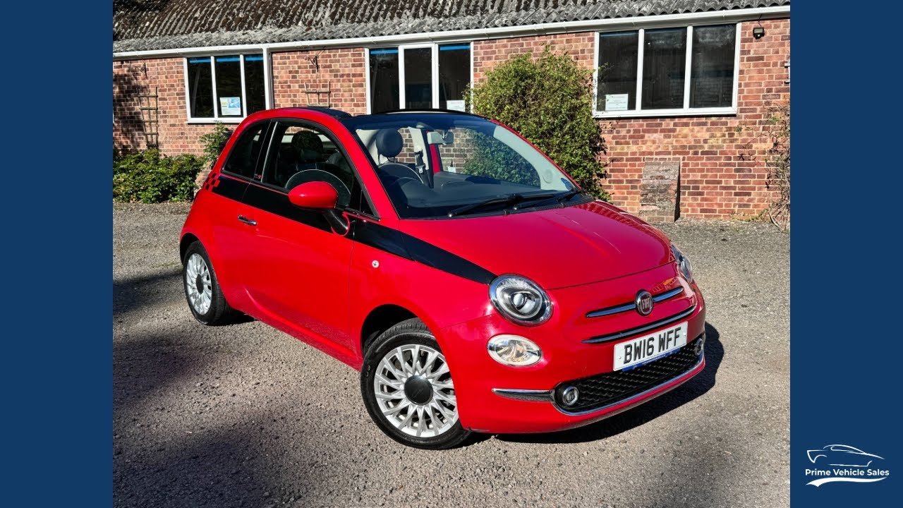 2016:16 Fiat 500C 1.2 Eco Lounge Euro 6 Convertible