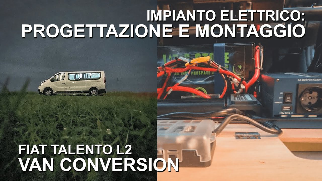 Progettare l'IMPIANTO ELETTRICO con batteria a LITIO e REDARC | Fiat TALENTO VAN CONVERSION