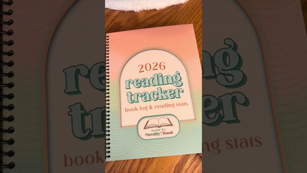 Setting up my new 2026 reading tracker from @novelly_yours! 