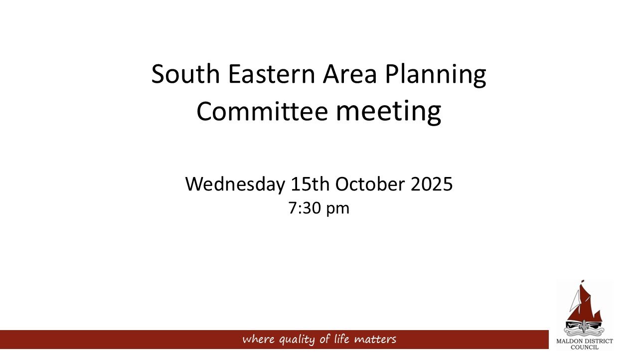 15/10/2025 - South Eastern Area Planning Committee meeting