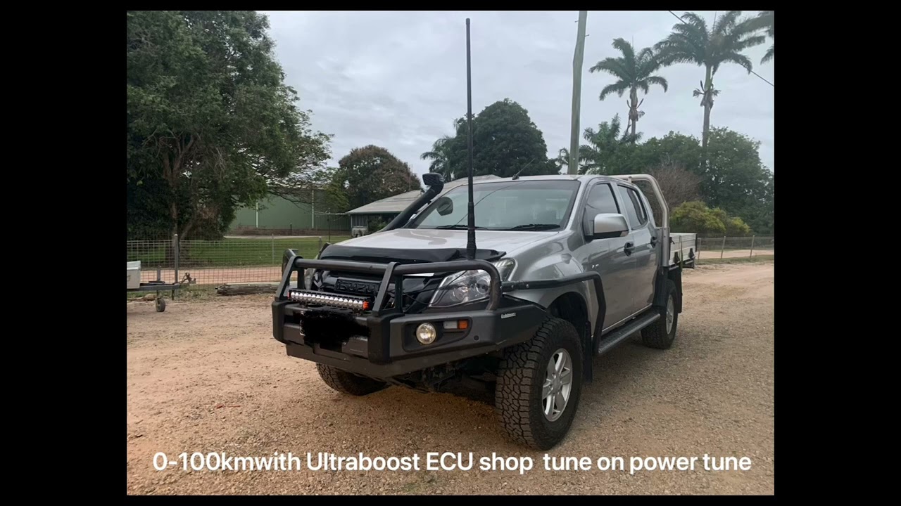 2015 Isuzu Dmax 3.0L 4JJ1 0-100km/hr stock vs Tuned