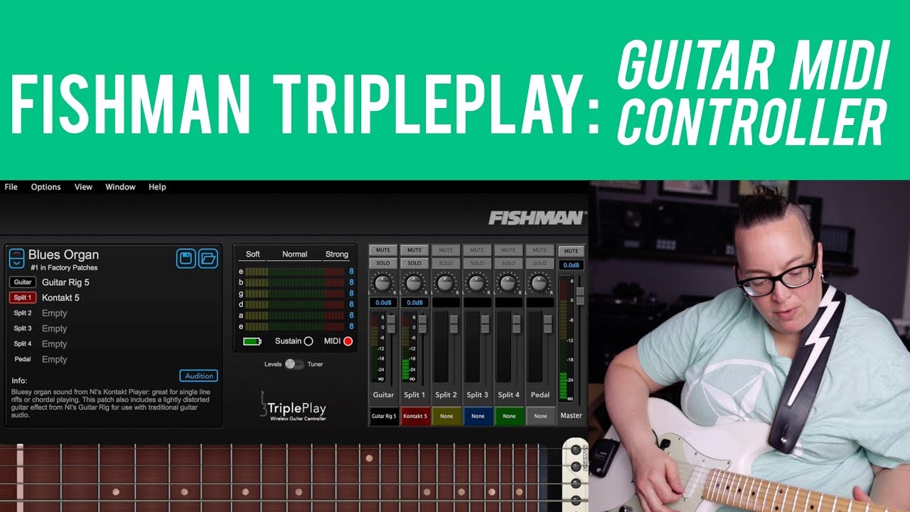 Fishman TriplePlay Guitar Midi Controller Demo - This is crazy!