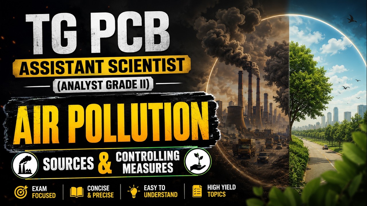 CLASS-03 | AIR POLLUTION | TG PCB ANALYST GRADE II | ENVIRONMENTAL POLLUTION & CONTROL TECHNOLOGIES