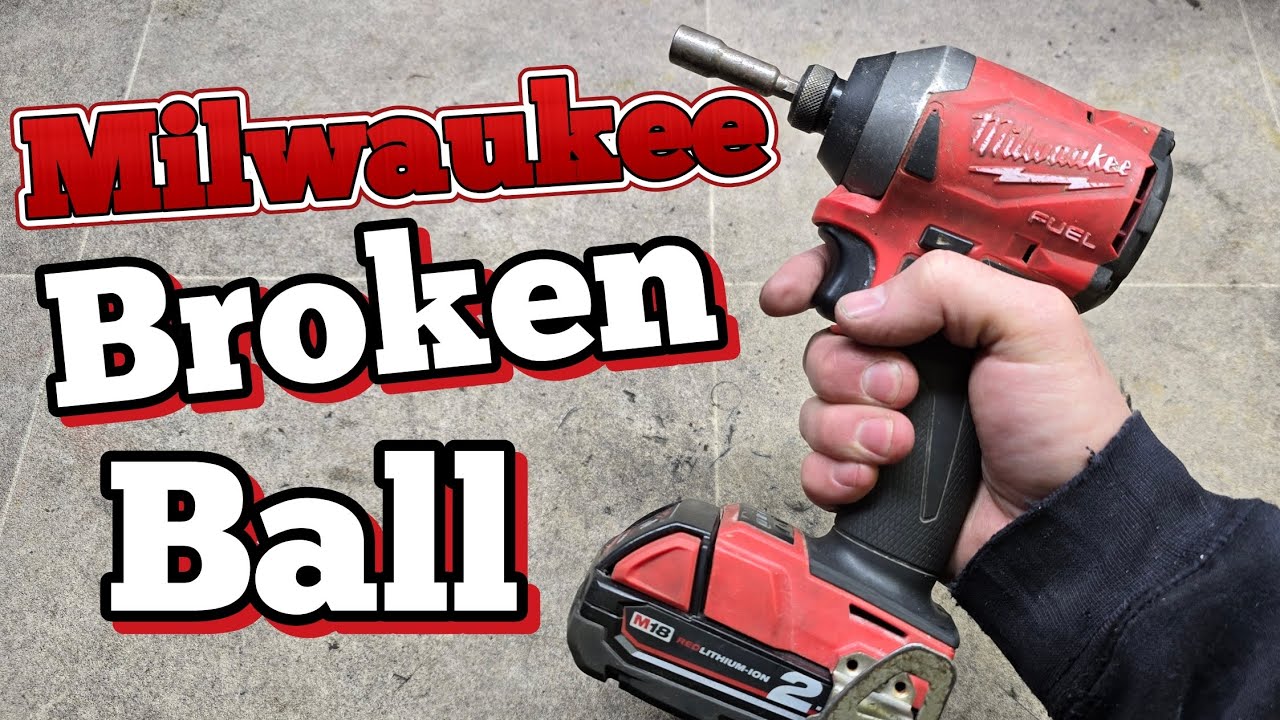 Ремонт ударного шуруповерта Milwaukee. Он по-прежнему работает, но с одним шариком — это уже не то.